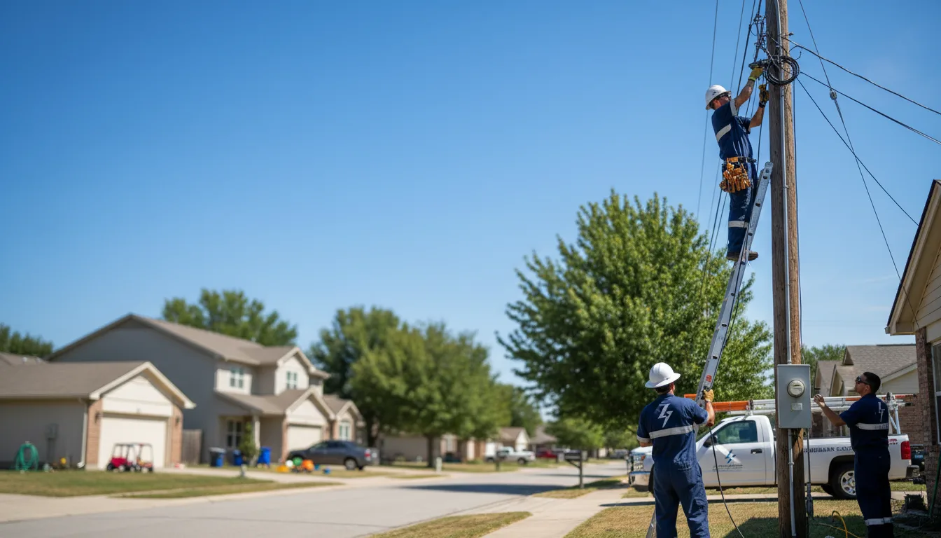 Residential electrician providing installation services in Hostetter, PA